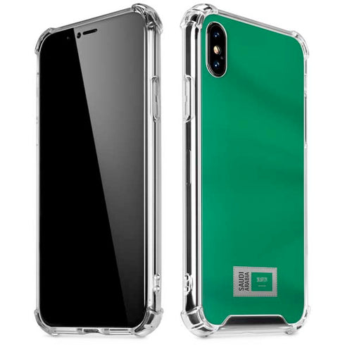 Saudi Arabia Soccer Flag iPhone X/XS Clear Case
